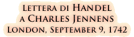 Lettera di Handel