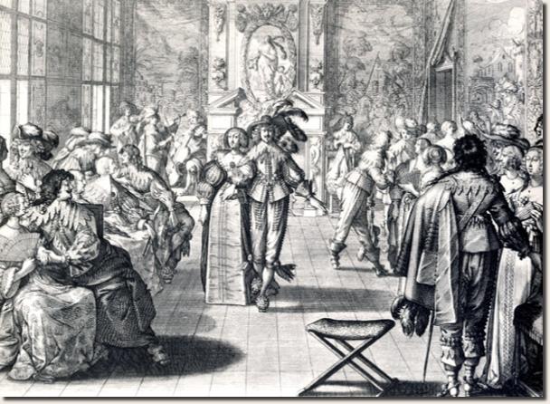 Abraham Bosse – Incisione: Le Bal (da Le Jardin de la noblesse française, 1629) - Foto Biblioteca Nazionale di Francia musab32
